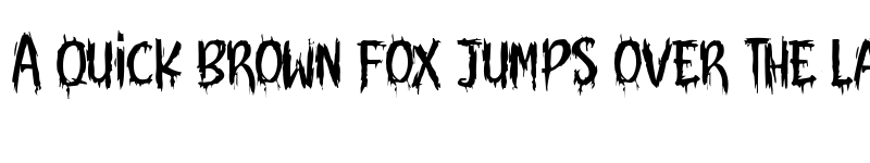 Preview of The Screaming Regular font