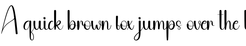 Preview of The Silhouette Regular font