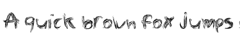 Preview of The Spaz Regular font