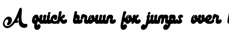 Preview of The Stacy Italic font