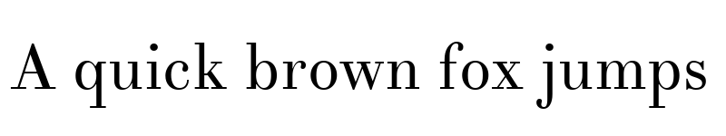 Preview of Theano Didot Regular font