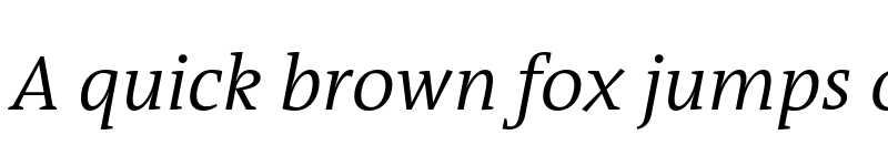 Preview of TheAntiquaB Trial W4 SemiLight Italic font