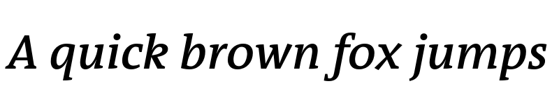 Preview of TheAntiquaB Trial W6 SemiBold Italic font