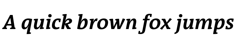 Preview of TheAntiquaB Trial W7 Bold Italic font