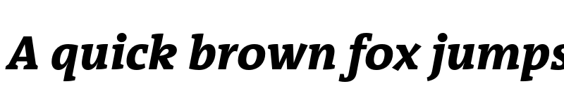 Preview of TheAntiquaB Trial W8 ExtraBold Italic font