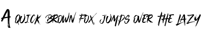 Preview of Thelamonblack Regular font