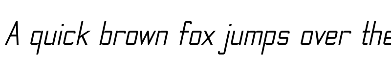 Preview of TheMatic Italic font