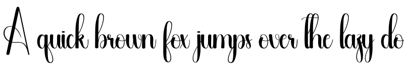 Preview of Thematic Regular font