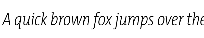 Preview of TheMix Cd Trial ExtraLight Italic font