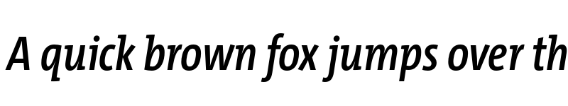 Preview of TheMix Cd Trial SemiBold Italic font
