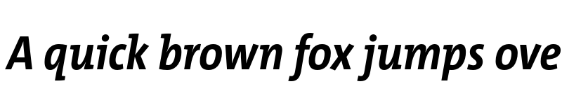 Preview of TheMix SCd Trial Bold Italic font