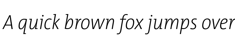 Preview of TheMix SCd Trial ExtraLight Italic font