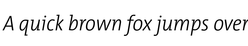 Preview of TheMix SCd Trial Light Italic font