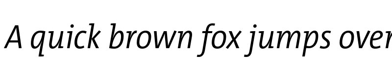 Preview of TheMix SCd Trial SemiLight Italic font