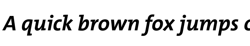 Preview of TheMix Trial Bold Italic font