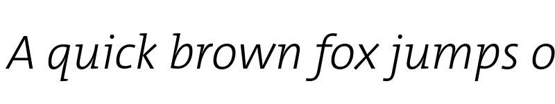 Preview of TheMix Trial Light Italic font