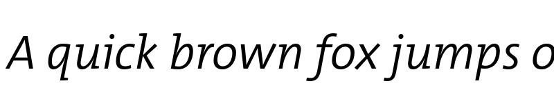 Preview of TheMix Trial SemiLight Italic font