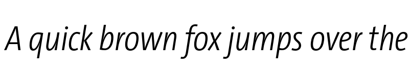 Preview of TheSans Cd Trial Light Italic font