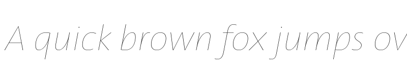 Preview of TheSans Hair Trial H10 Italic font