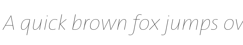 Preview of TheSans Hair Trial H16 Italic font