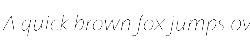 Preview of TheSans Hair Trial H20 Italic font