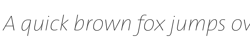 Preview of TheSans Hair Trial H25 Italic font