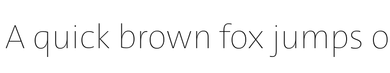 Preview of TheSans Hair Trial H25 font