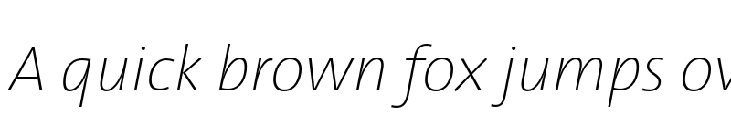 Preview of TheSans Hair Trial H37 Italic font