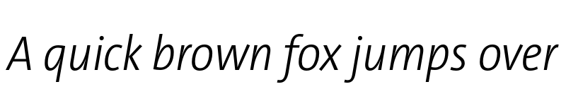 Preview of TheSans SCd Trial Light Italic font