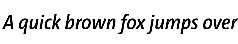 Preview of TheSans SCd Trial SemiBold Italic font