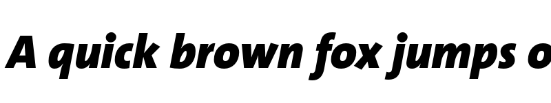 Preview of TheSans Trial Black Italic font