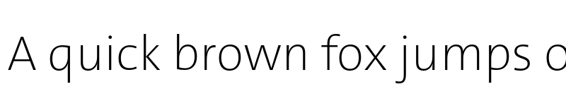 Preview of TheSans Trial UltraLight font