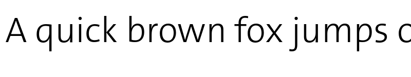 Preview of TheSansB W3 Light font