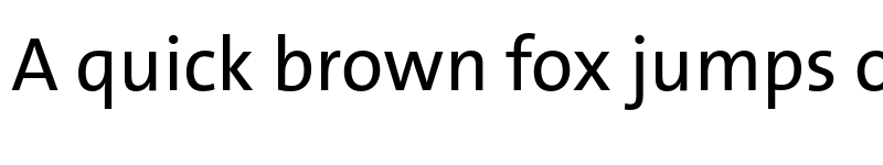 Preview of TheSansB W5 Plain font