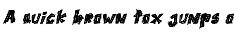 Preview of THEYGI Italic font