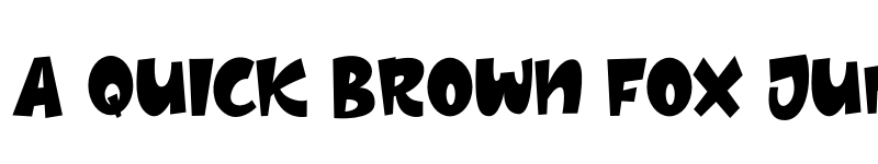 Preview of Thick Regular font