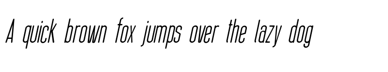 Preview of Thin Cool Italic font