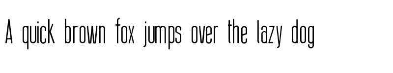 Preview of Thin Cool Regular font