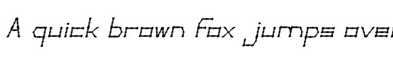 Preview of Thin Decorative Italic font