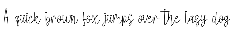 Preview of Thin Story Demo Regular font