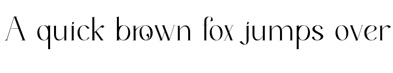 Preview of Thirossa Regular font