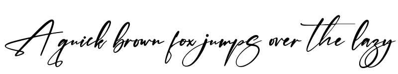 Preview of Thomson Signate Regular font