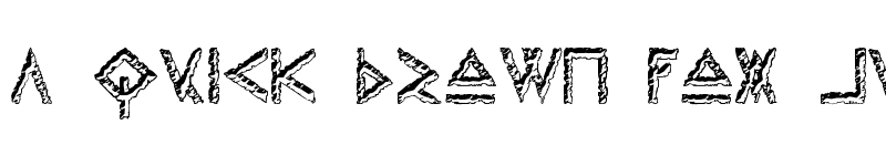 Preview of Thors Hammer Carved Regular font