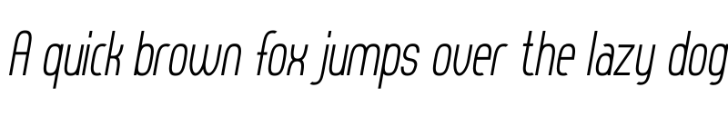 Preview of Thorup Sans Italic Italic font
