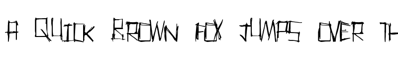 Preview of ThrashParty Regular font