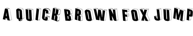 Preview of Threedimensional Regular font