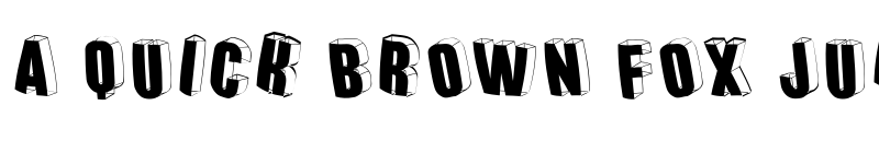 Preview of ThreedimensionalRound Regular font