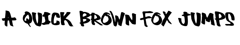 Preview of Thug Regular font