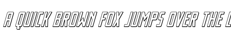 Preview of Thunder Nova 3D Italic Regular font