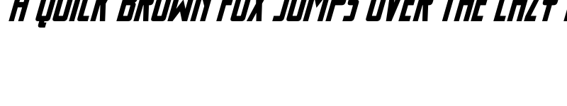 Preview of Thunder Nova Bold Italic Regular font